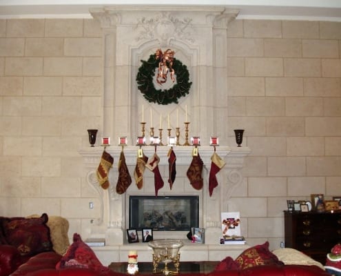 Fireplace design ideas for Christmas