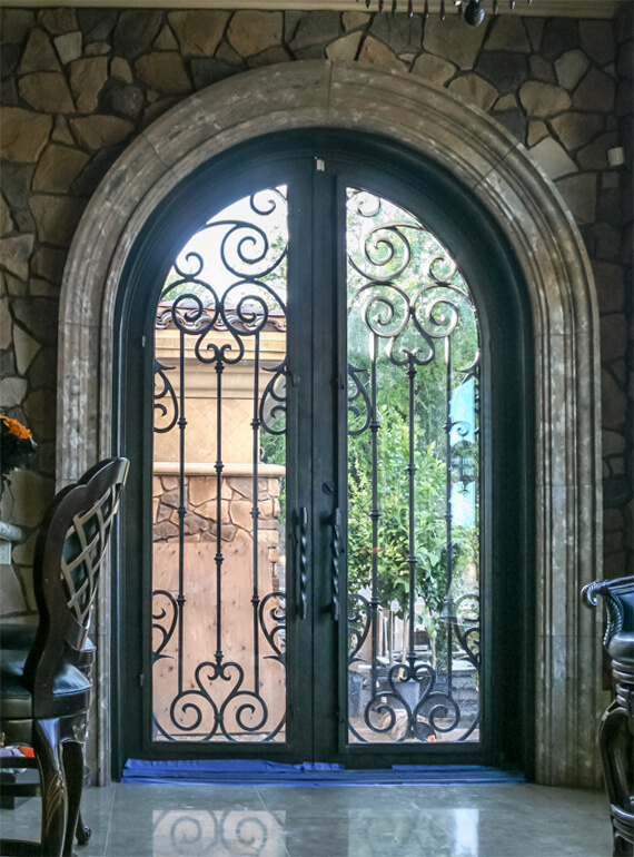 Metal home door molding