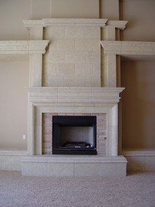 GFRC fireplace