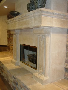 custom mantel by Realm of Design